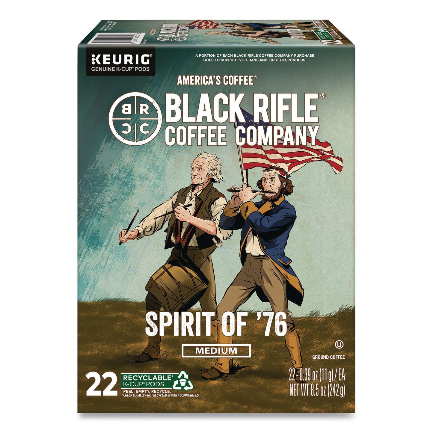 Black Rifle® Coffee Company Spirit of '76 Coffee K-Cups, 22/Box (GMT0501)