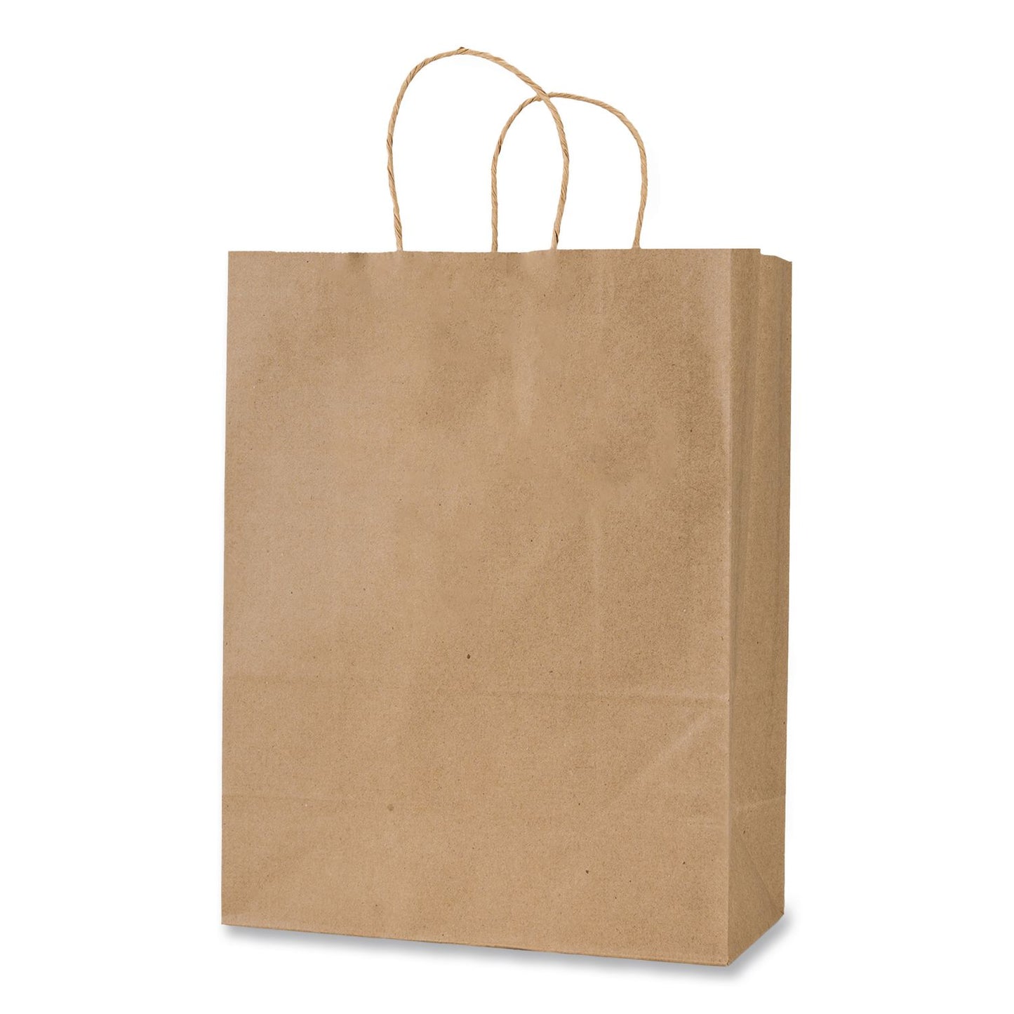 Inteplast Group Get Reddi Paper Bags, Pulse Size, 60# Basis Weight, Twisted Rope Handles, 8 x 4.5 x 10.25, Brown, 250/Carton (IBSKRFTW8410)
