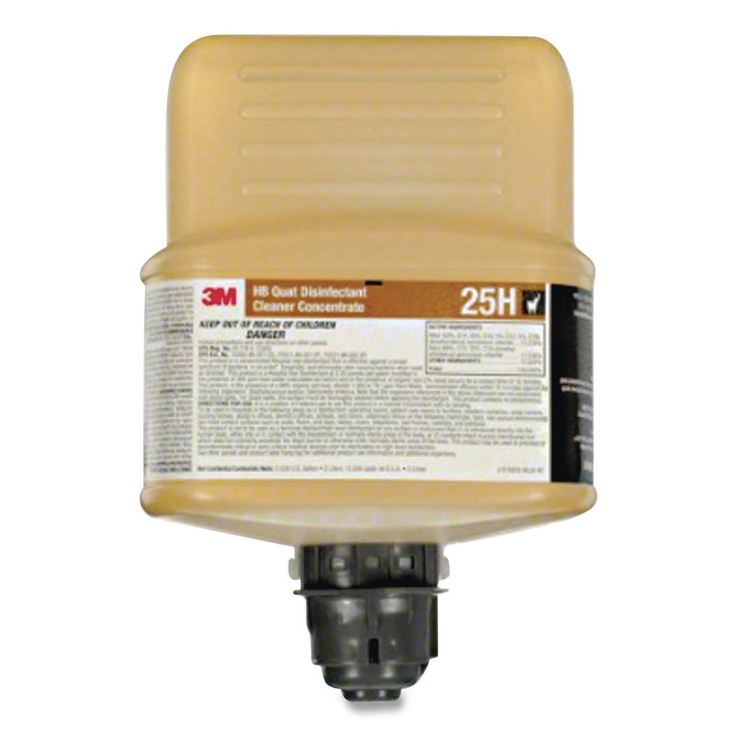 3M™ Twist 'N Fill HB Quat Disinfectant Cleaner Concentrate 25H, 2 L Bottle, 6/Carton (MMM25H)