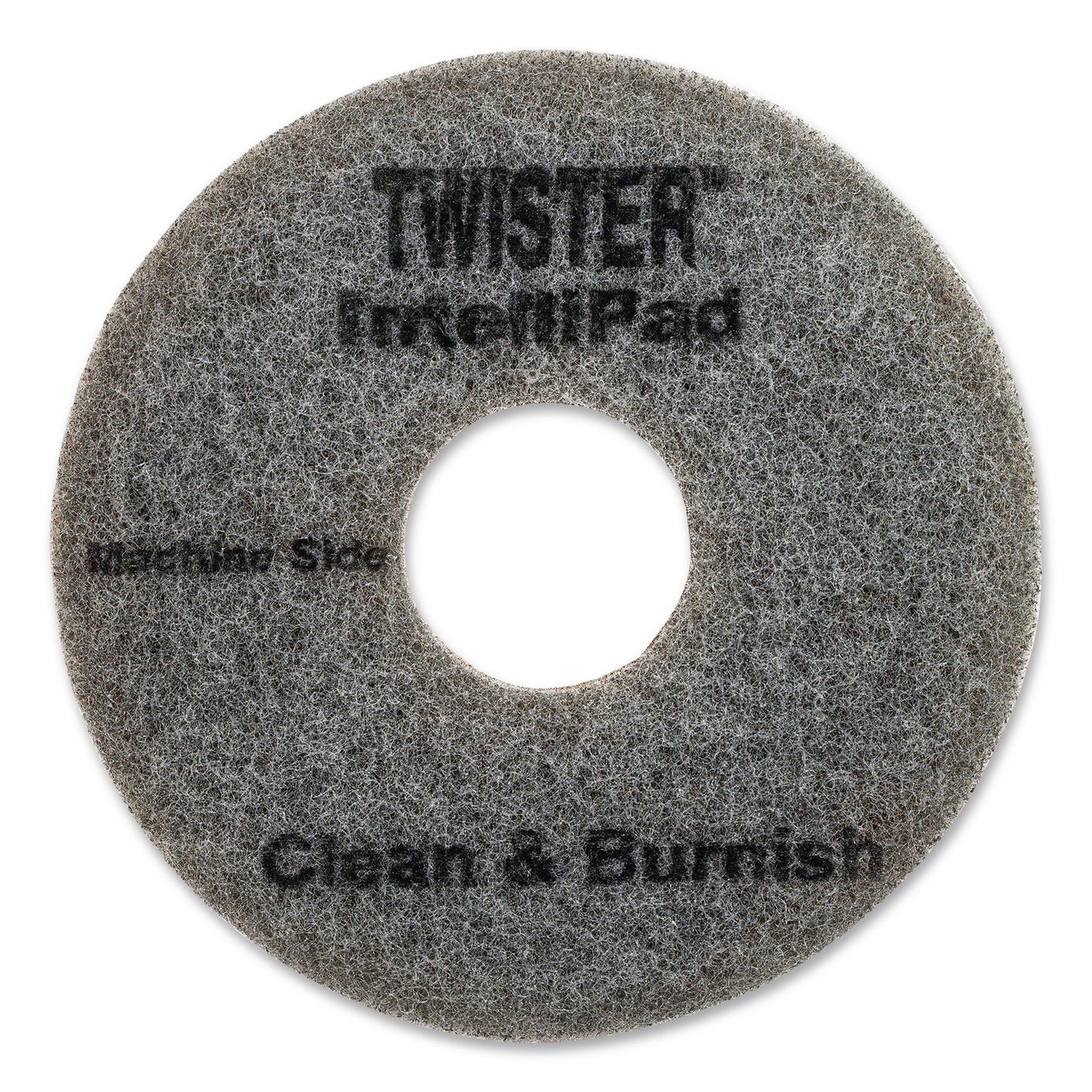 Diversey™ Twister Floor Pad, 8.86" Diameter, Gray, 2/Pack (DVODD1231448)