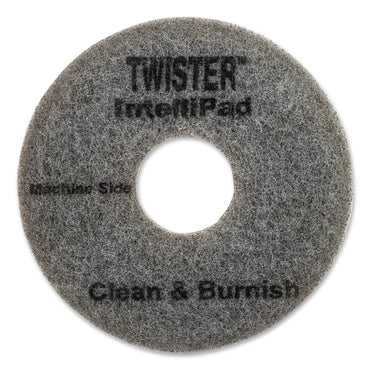 Diversey™ Twister Floor Pad, 8.86" Diameter, Gray, 2/Pack (DVODD1231448)