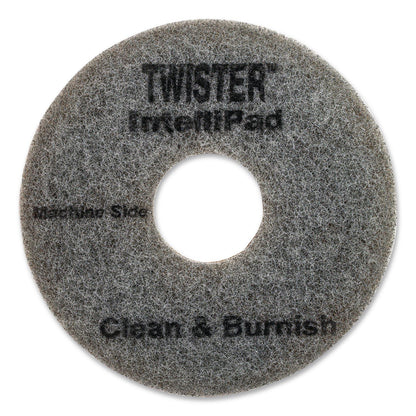 Diversey™ Twister Floor Pad, 8.86" Diameter, Gray, 2/Pack (DVODD1231448)