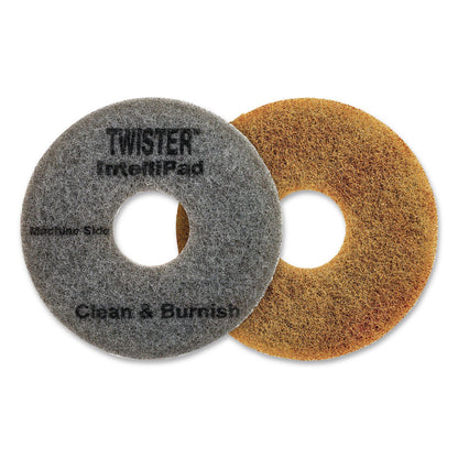 Diversey™ Twister Floor Pad, 8.86" Diameter, Gray, 2/Pack (DVODD1231448)