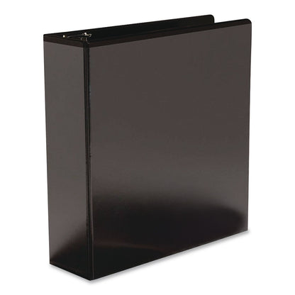 Simply™ Round Ring View Binder, 3 Rings, 3" Capacity, 11 x 8.5, Black, 6/Carton (MPL2372121690)