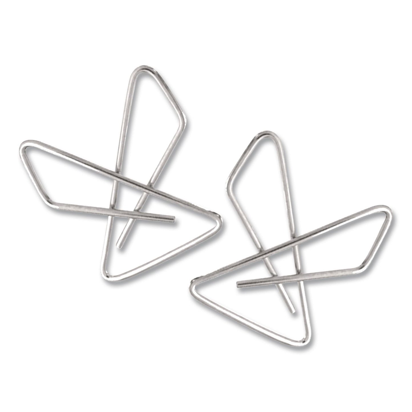 Officemate OIC Ideal Butterfly Clamps, #2, Silver, 50/Box (OIC378812)