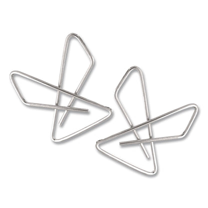 Officemate OIC Ideal Butterfly Clamps, #2, Silver, 50/Box (OIC378812)