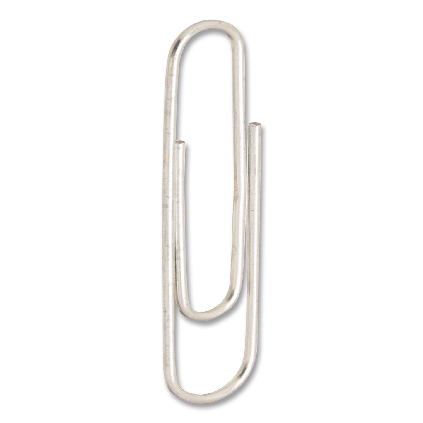 Officemate Giant Paper Clips, Jumbo, Smooth, Silver, 100/Box (OIC633858)