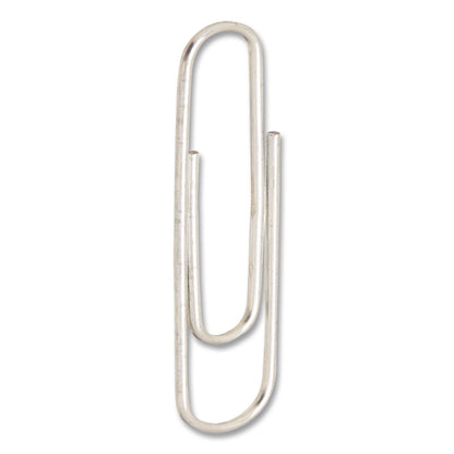 Officemate Giant Paper Clips, Jumbo, Smooth, Silver, 100/Box (OIC633858)
