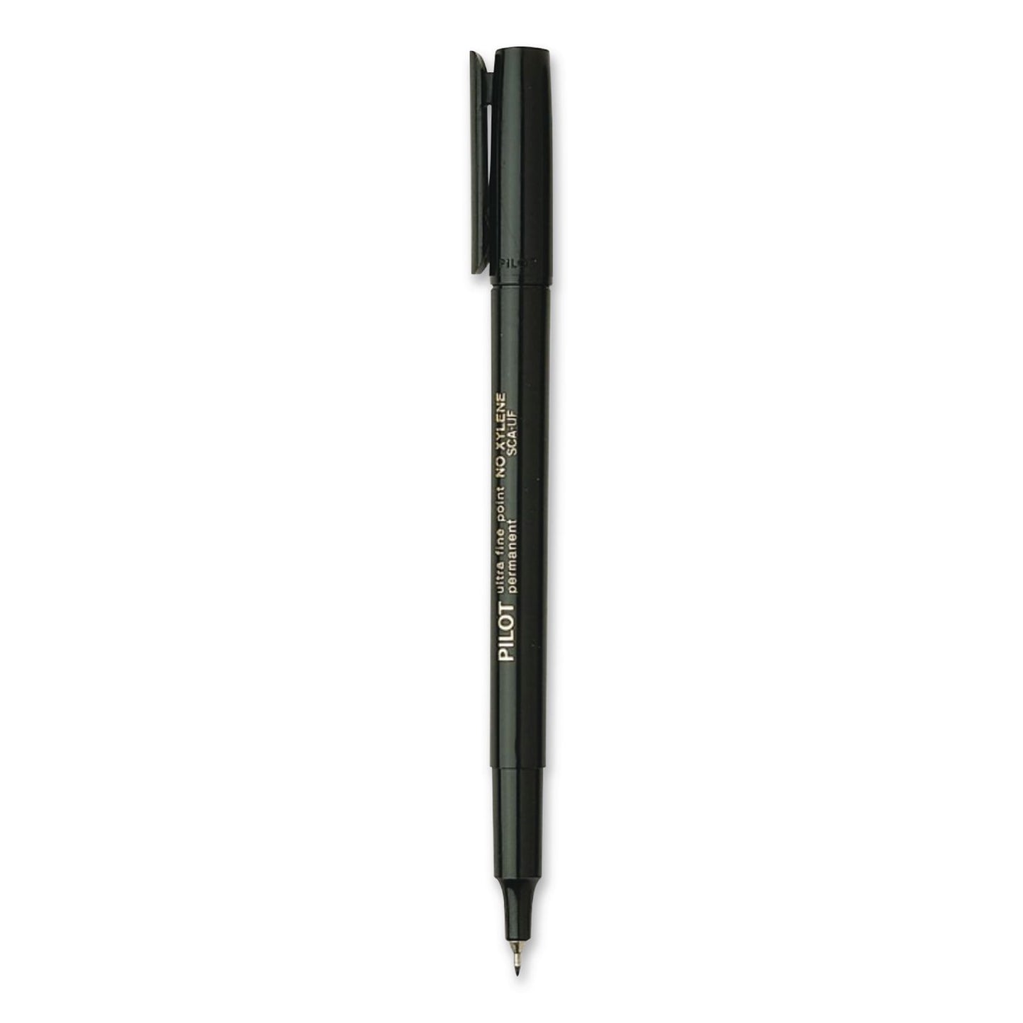Pilot® Extra-Fine Permanent Markers, Extra-Fine Tip, Black, Dozen (PIL44102DZ)