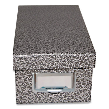 Pendaflex® Index Card File Box, Holds 1,000 4 x 6 Cards, 6.63 x 11.63 x 5, Fiberboard, Black Agate (PFX94BLA)