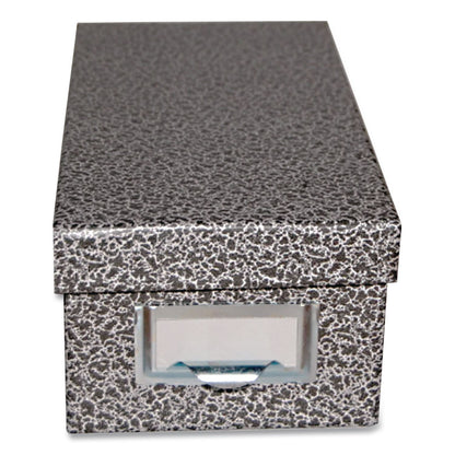 Pendaflex® Index Card File Box, Holds 1,000 4 x 6 Cards, 6.63 x 11.63 x 5, Fiberboard, Black Agate (PFX94BLA)