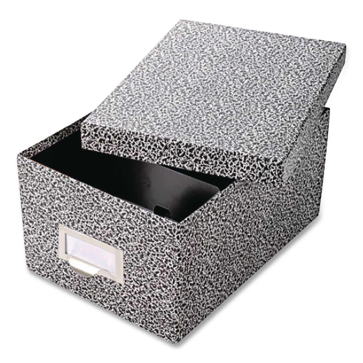 Pendaflex® Index Card File Box, Holds 1,000 4 x 6 Cards, 6.63 x 11.63 x 5, Fiberboard, Black Agate (PFX94BLA)