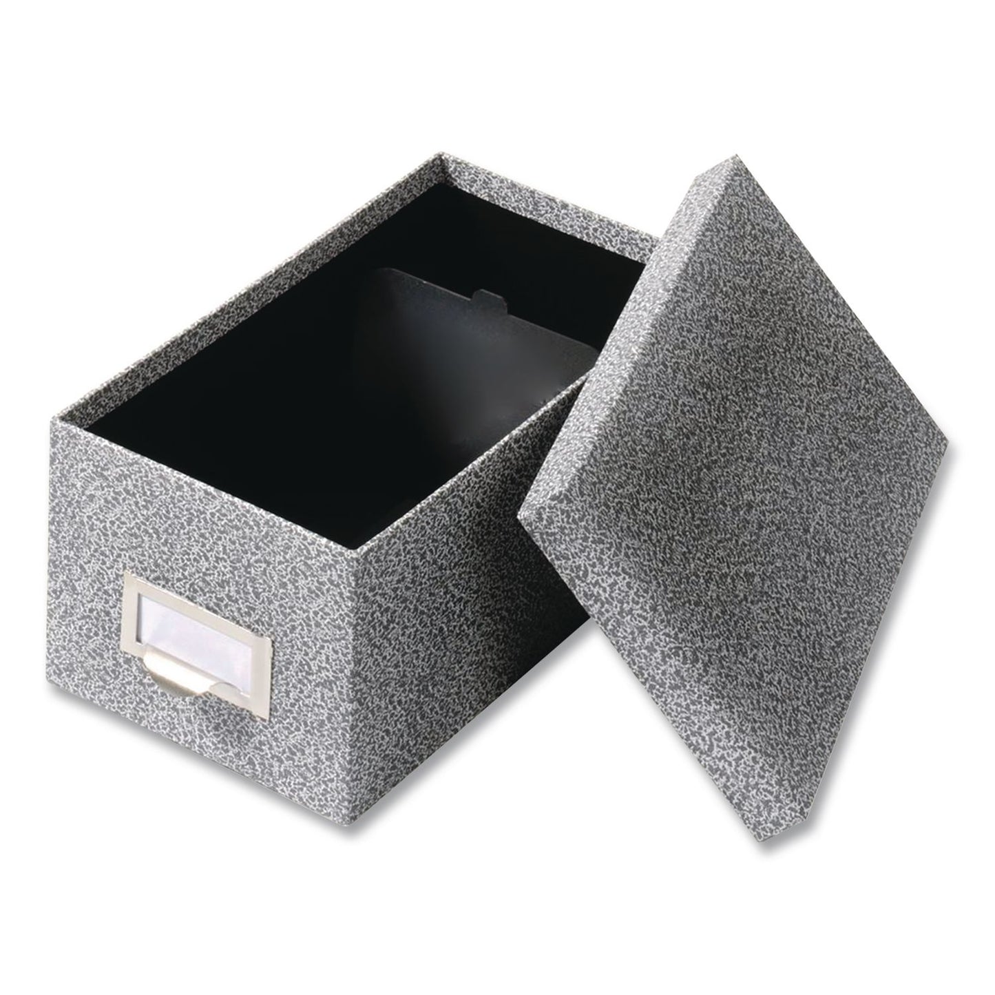 Pendaflex® Index Card File Box, Holds 1,000 4 x 6 Cards, 6.63 x 11.63 x 5, Fiberboard, Black Agate (PFX94BLA)