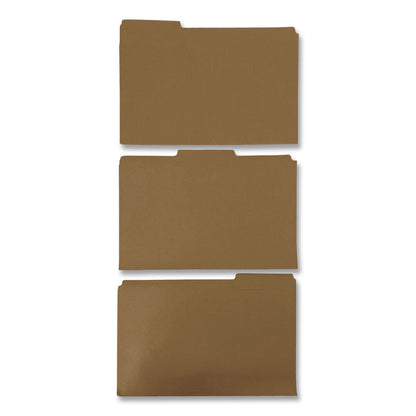 Pendaflex® Reinforced Top-Tab File Folders, 2/5-Cut Tabs, Letter, Brown Kraft, 100/Box (PFXRK15225RE)