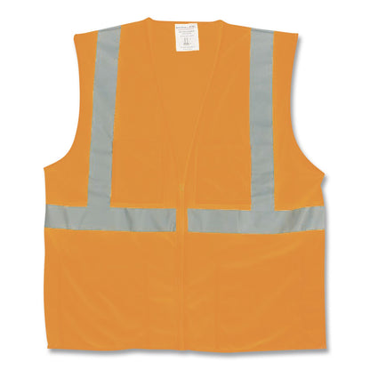 PIP ANSI Class 2 Hook and Loop Safety Vest, Medium, Hi-Viz Orange (PID302MVGORM)