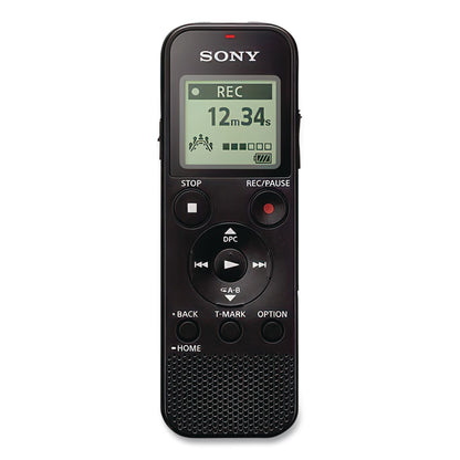 Sony® ICD-PX370 Digital Voice Recorder, 4 GB, Black (SONICDPX370)