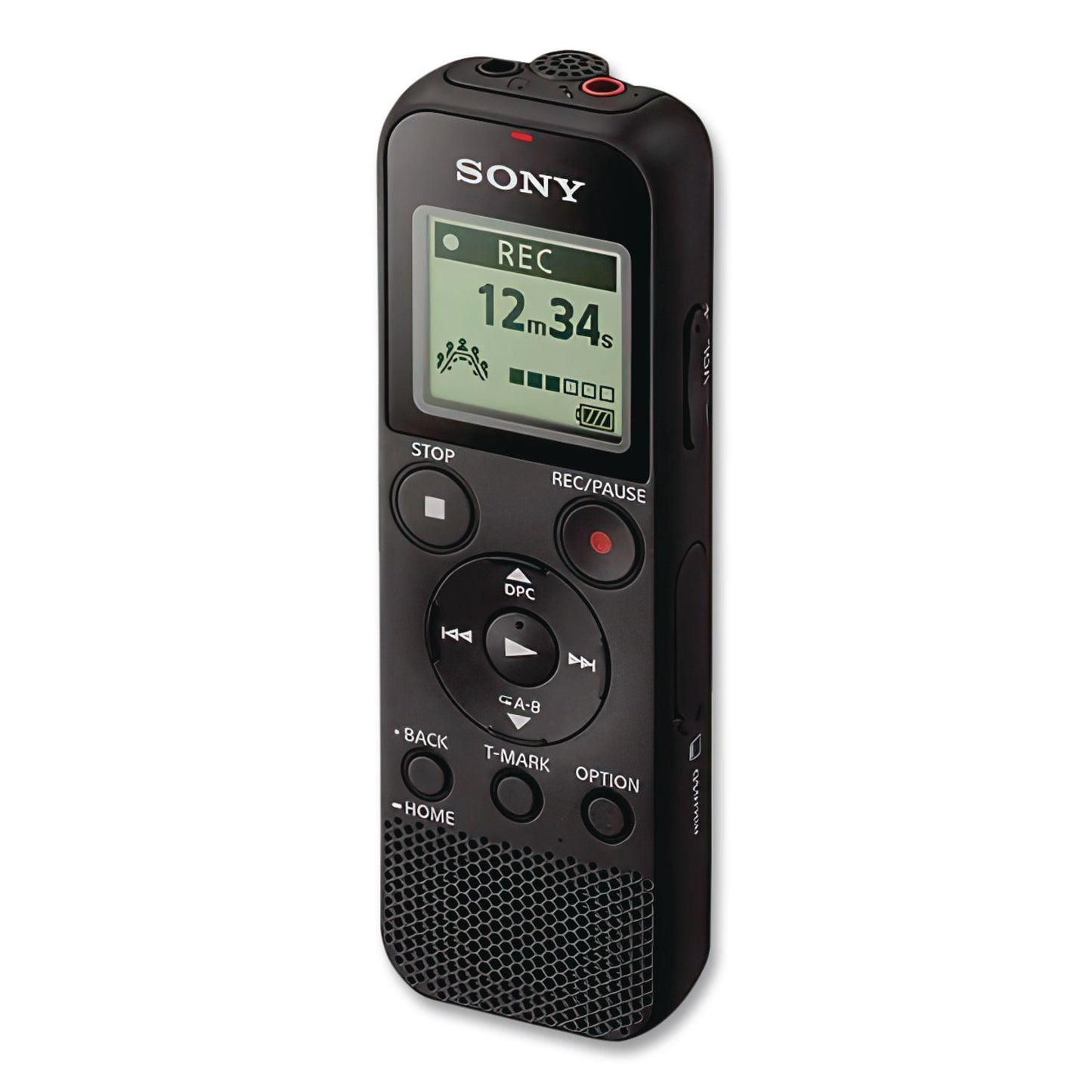 Sony® ICD-PX370 Digital Voice Recorder, 4 GB, Black (SONICDPX370)