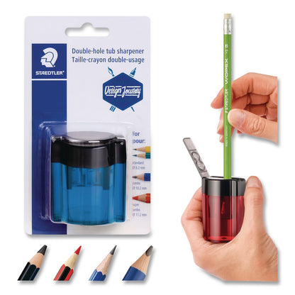 Staedtler® Manual Pencil Sharpener, 2 x 2.75, Randomly Assorted Colors (STD512300SBK)