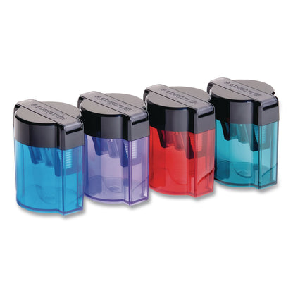 Staedtler® Manual Pencil Sharpener, 2 x 2.75, Randomly Assorted Colors (STD512300SBK)