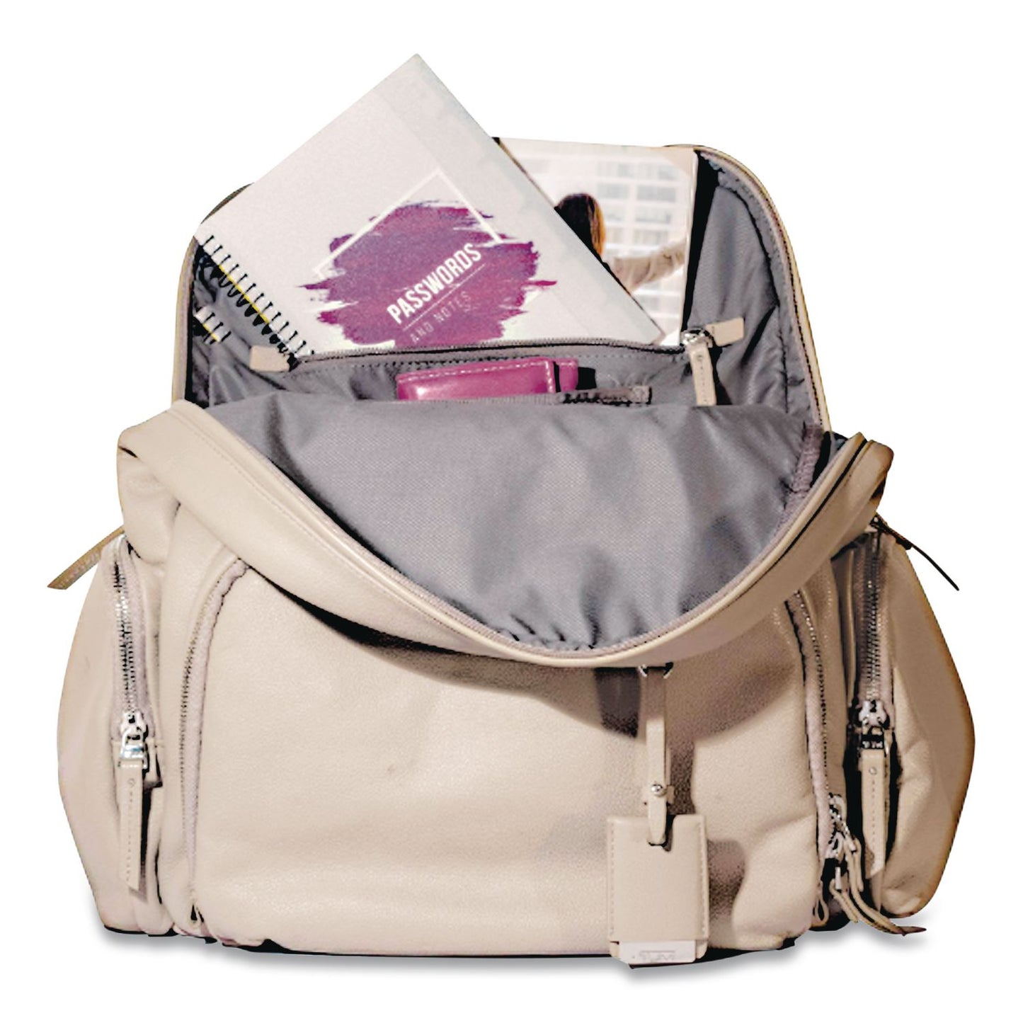 RE-Focus The Creative Office Pocket-Size Password Keeper Log Book, User-Name/Password Format, White/Purple Cover, (60) 7 x 5.5 Sheets (RFCSMPRPLPWBOOK)