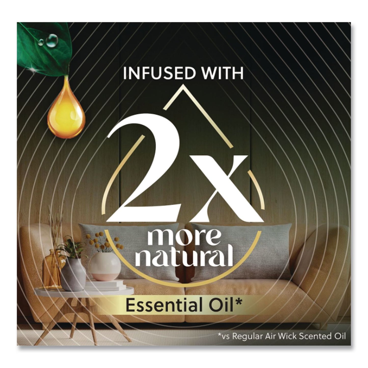 Air Wick® Vibrant Scented Oil Warmer Refill, Sweet Hibiscus and Magnolia, 0.67 oz, 2/Pack (RAC6233801048)