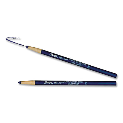 Sharpie® Peel-Off China Markers, Blue, Dozen (SAN1764000)