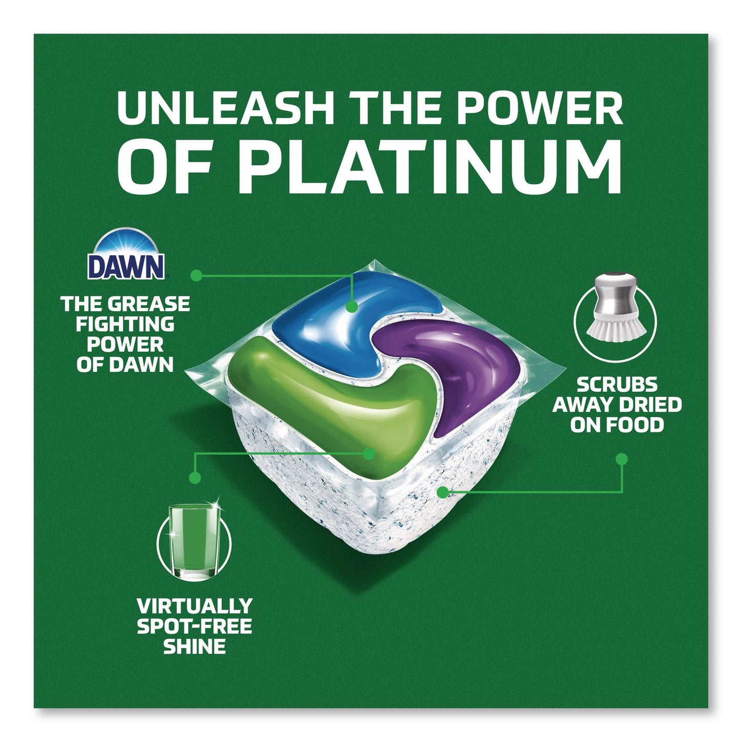 Cascade® Complete ActionPacs, Fresh Scent, 4 Pods/Pack, 30 Packs/Carton (PGC21684)