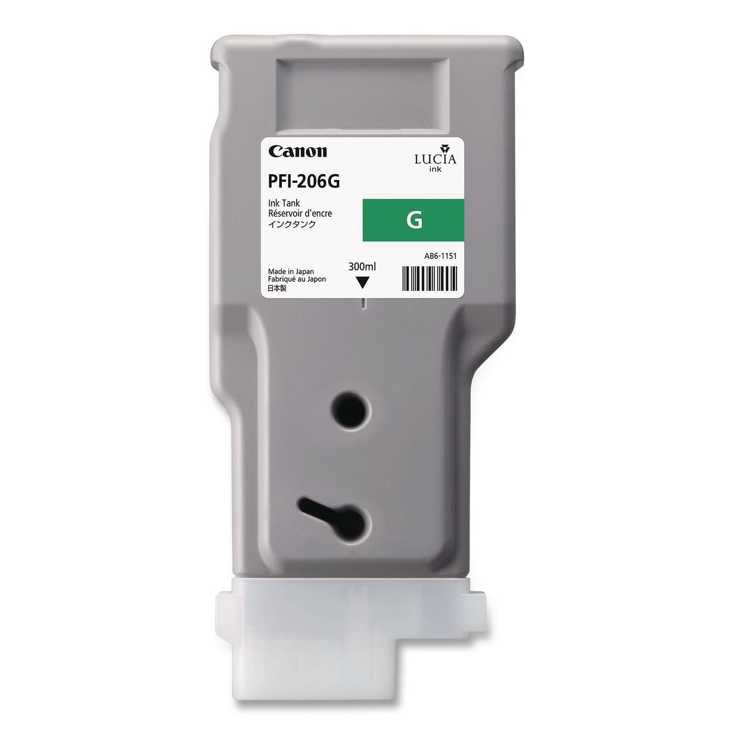 Canon® 5310B001AA (PFI-206G) Ink, 2,200 Page-Yield, Green (CNM5310B001AA)