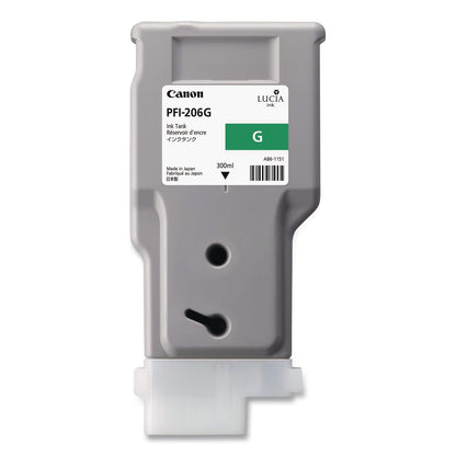 Canon® 5310B001AA (PFI-206G) Ink, 2,200 Page-Yield, Green (CNM5310B001AA)