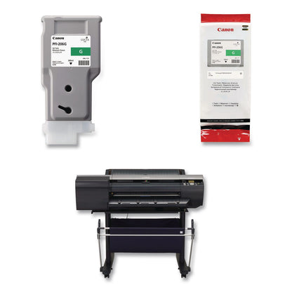 Canon® 5310B001AA (PFI-206G) Ink, 2,200 Page-Yield, Green (CNM5310B001AA)