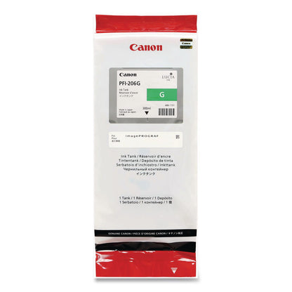 Canon® 5310B001AA (PFI-206G) Ink, 2,200 Page-Yield, Green (CNM5310B001AA)