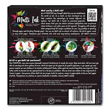 Staedtler® Pigment Brush Pen Set, Medium-Firm Tip, Assorted Nature Colors, 12/Pack (STD371C1231035)