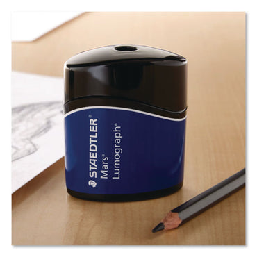 Staedtler® Mars Lumograph Manual Pencil Sharpener, 2.5", Blue (STD511100BKA6)