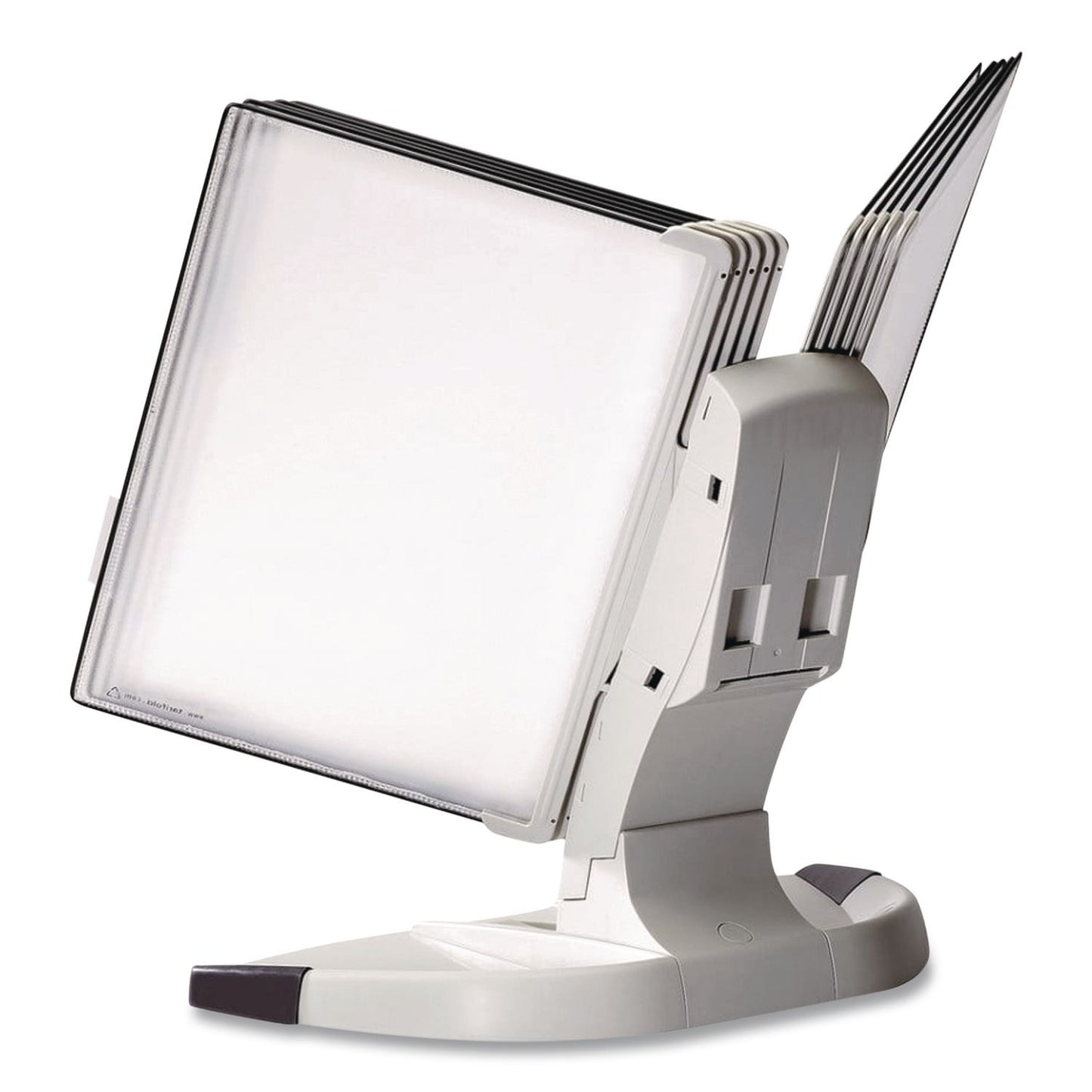 djois® by Tarifold Modular Desktop Document Holder, 10 Panels with Black Borders, Gray Base (TFITD271)
