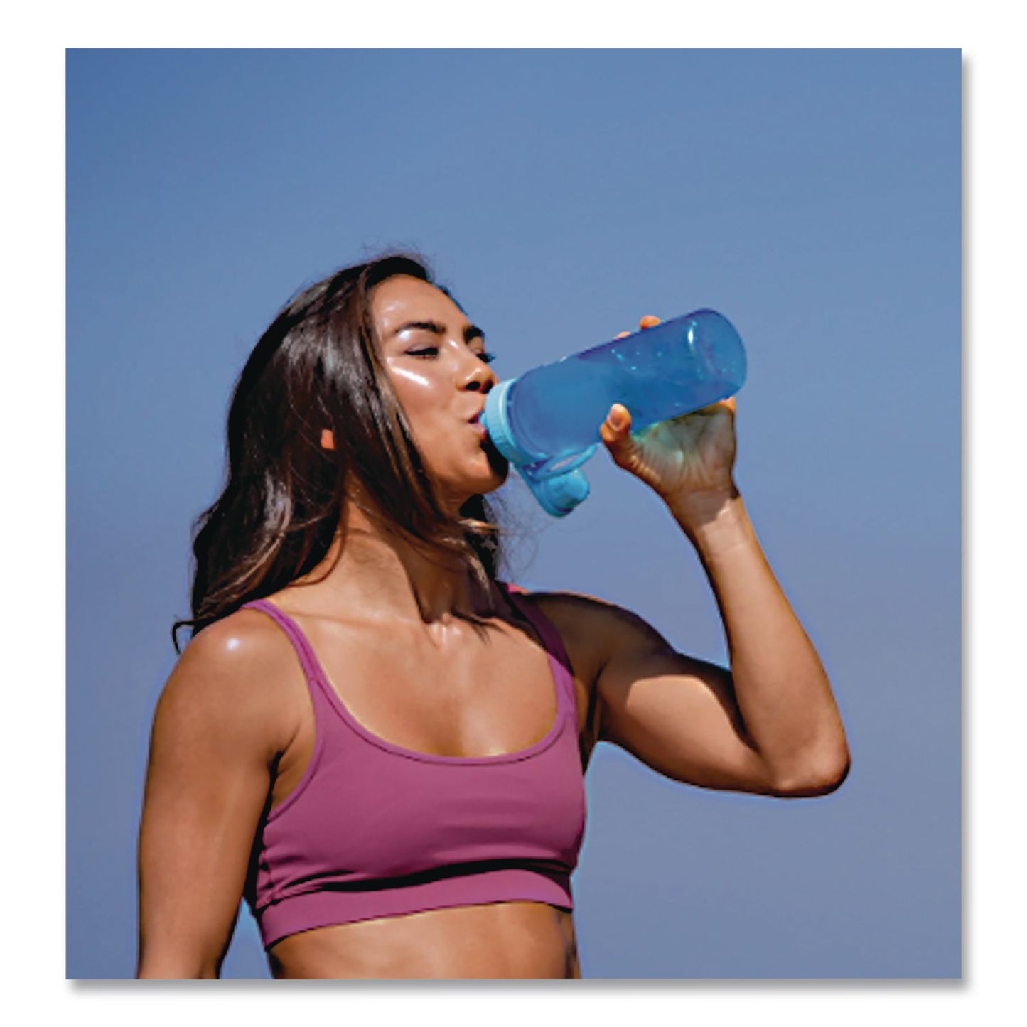 TAKEYA® Tritan Plastic Water Bottle, 24 oz, Breezy Blue (TKY50401)