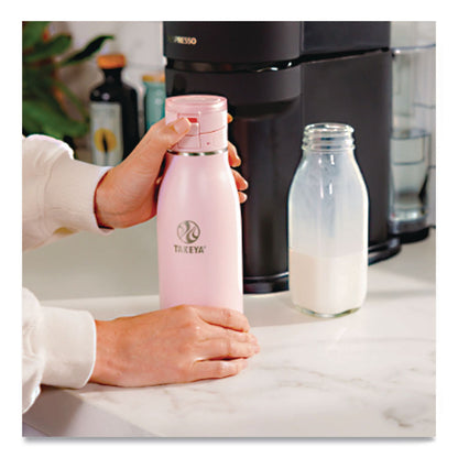 TAKEYA® Traveler Stainless Steel Vacuum Insulated Travel Mug, 17 oz, Blush (TKY52207)