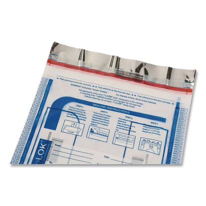 TripLOK™ Deposit Bag, Plastic, 9" x 12", White, 100/Pack (TRL585032)
