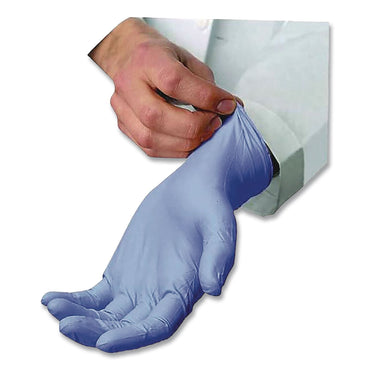AMBITEX® N5201 Series Powder-Free Nitrile Gloves, Large, 9" Long, Blue, 100/Box (TXINLG5201)