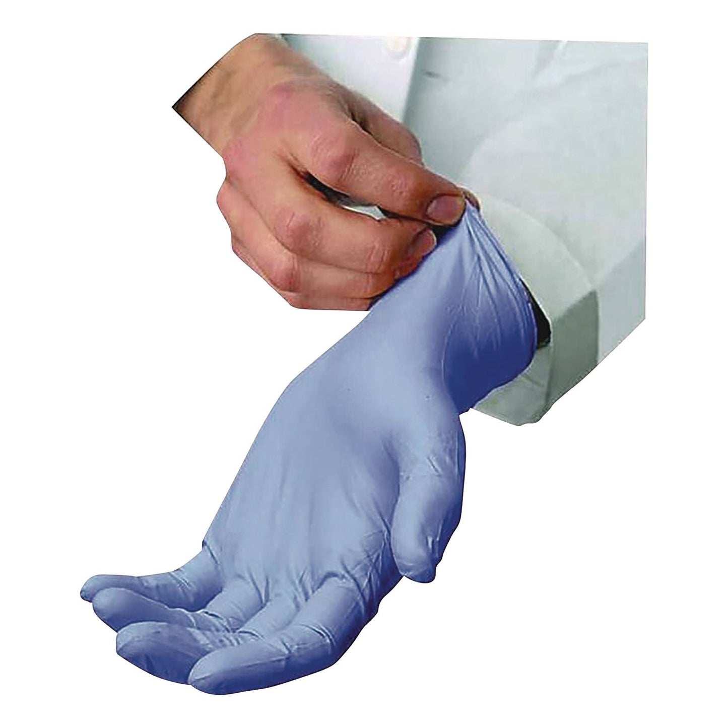 AMBITEX® N5201 Series Powder-Free Nitrile Gloves, Small, 9" Long, Blue, 100/Box, 10 Boxes/Carton (TXINSM5201CT)