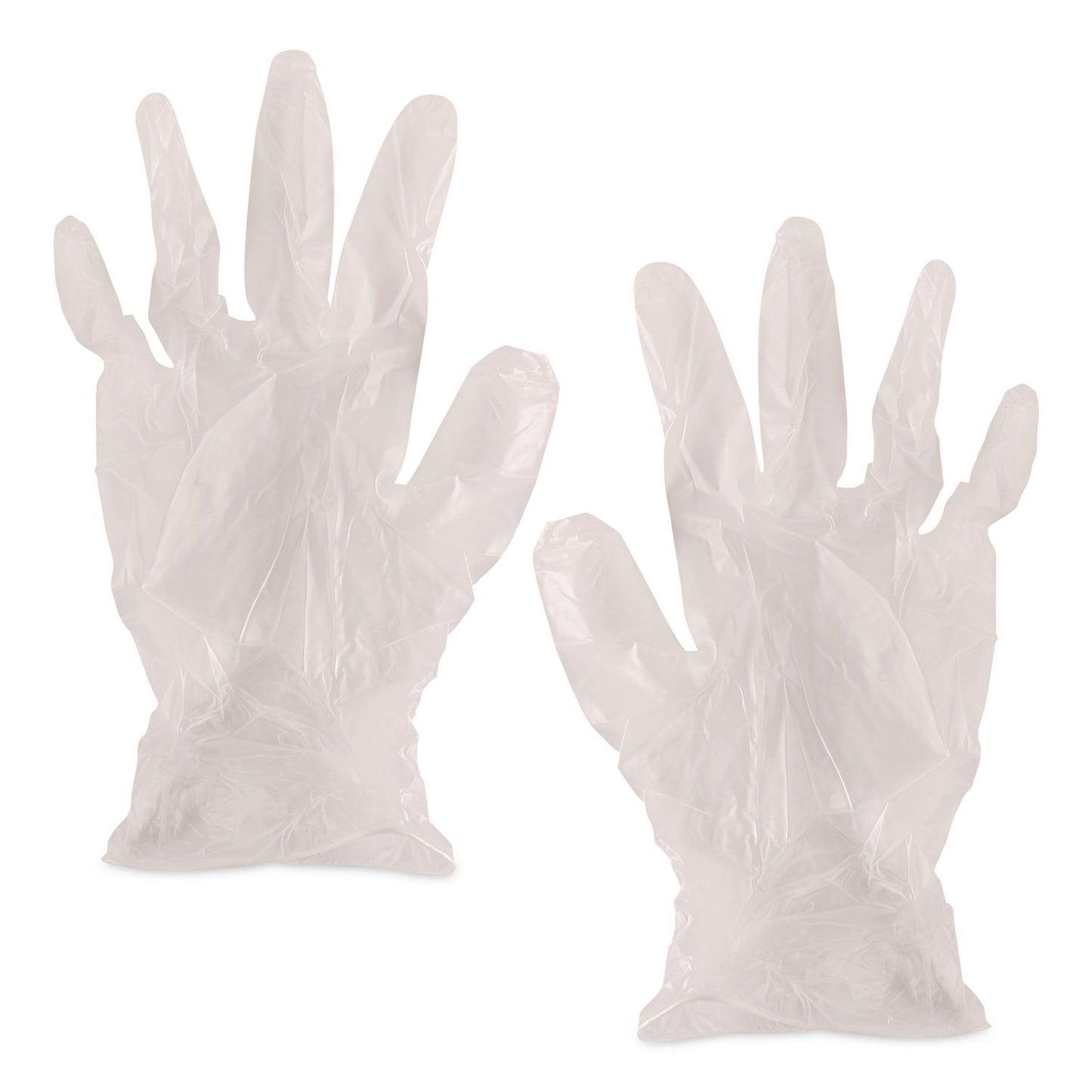 AMBITEX® V200 Series Powder-Free Vinyl Exam Gloves, Medium, 4 mil Thick, 9" Long, Clear, 100/Box, 10 Boxes/Carton (TXIVMD200CT)
