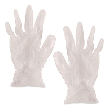 AMBITEX® V200 Series Powder-Free Vinyl Exam Gloves, Medium, 4 mil Thick, 9" Long, Clear, 100/Box, 10 Boxes/Carton (TXIVMD200CT)