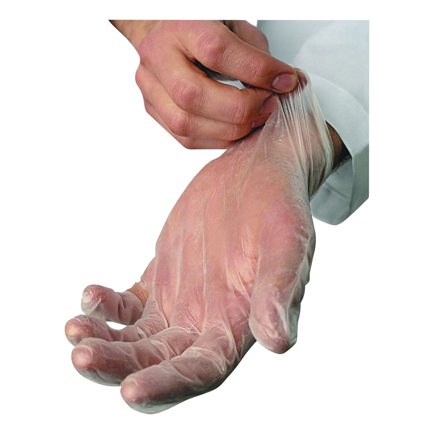 AMBITEX® V200 Series Powder-Free Vinyl Exam Gloves, Medium, 4 mil Thick, 9" Long, Clear, 100/Box, 10 Boxes/Carton (TXIVMD200CT)