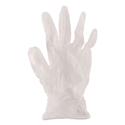AMBITEX® V200 Series Powder-Free Vinyl Exam Gloves, Medium, 4 mil Thick, 9" Long, Clear, 100/Box, 10 Boxes/Carton (TXIVMD200CT)