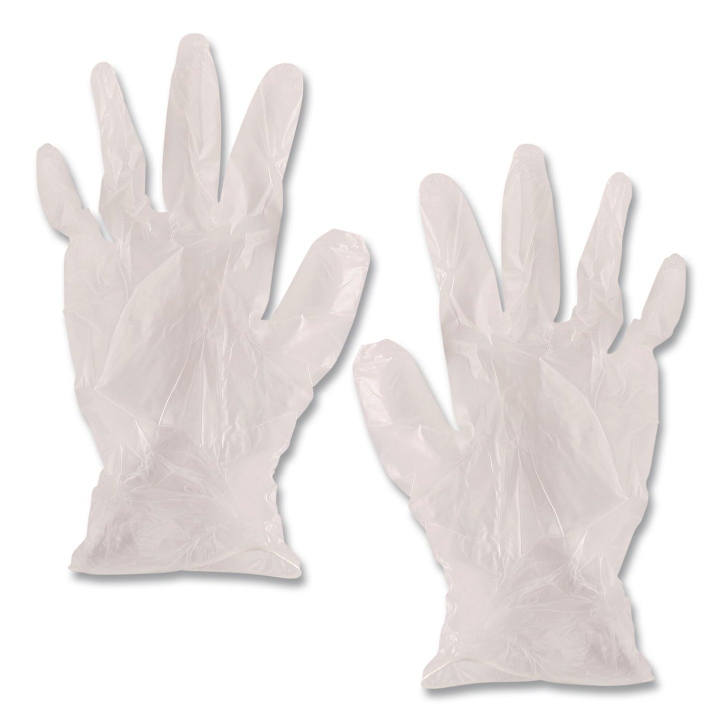 AMBITEX® V5201 Series Powder-Free Vinyl Gloves, Small, 3 mil Thick, 9" Long, Clear, 100/Box, 10 Boxes/Carton (TXIVSM5201CT)