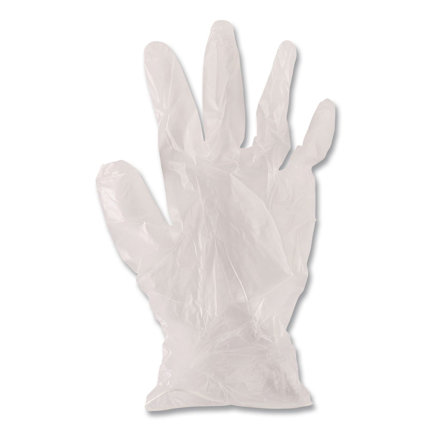 AMBITEX® V200 Series Powder-Free Vinyl Exam Gloves, Small, 4 mil Thick, 9" Long, Clear, 100/Box, 10 Boxes/Carton (TXIVSM200CT)