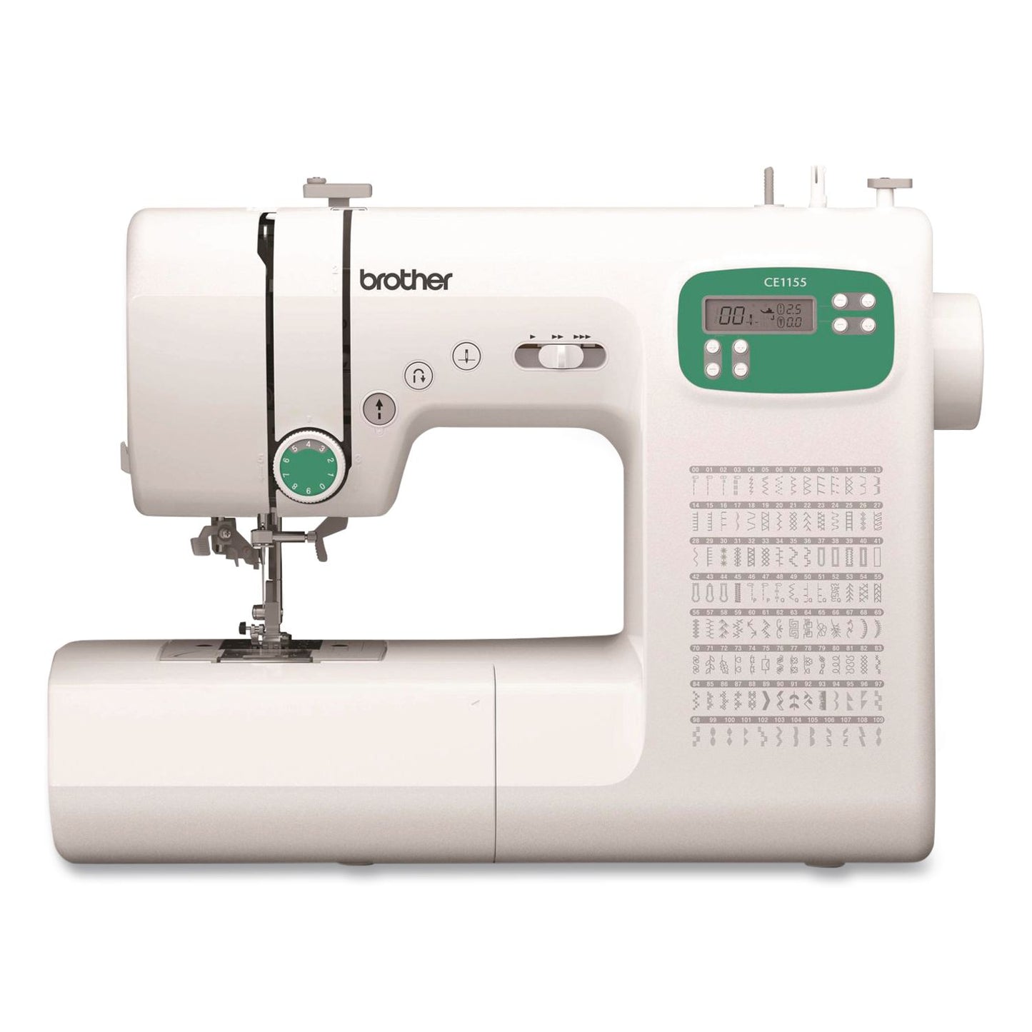 Brother CE1155 Computerized Sewing Machine, 110 Stitches, 18 x 15 x 8 (BRTCE1155)