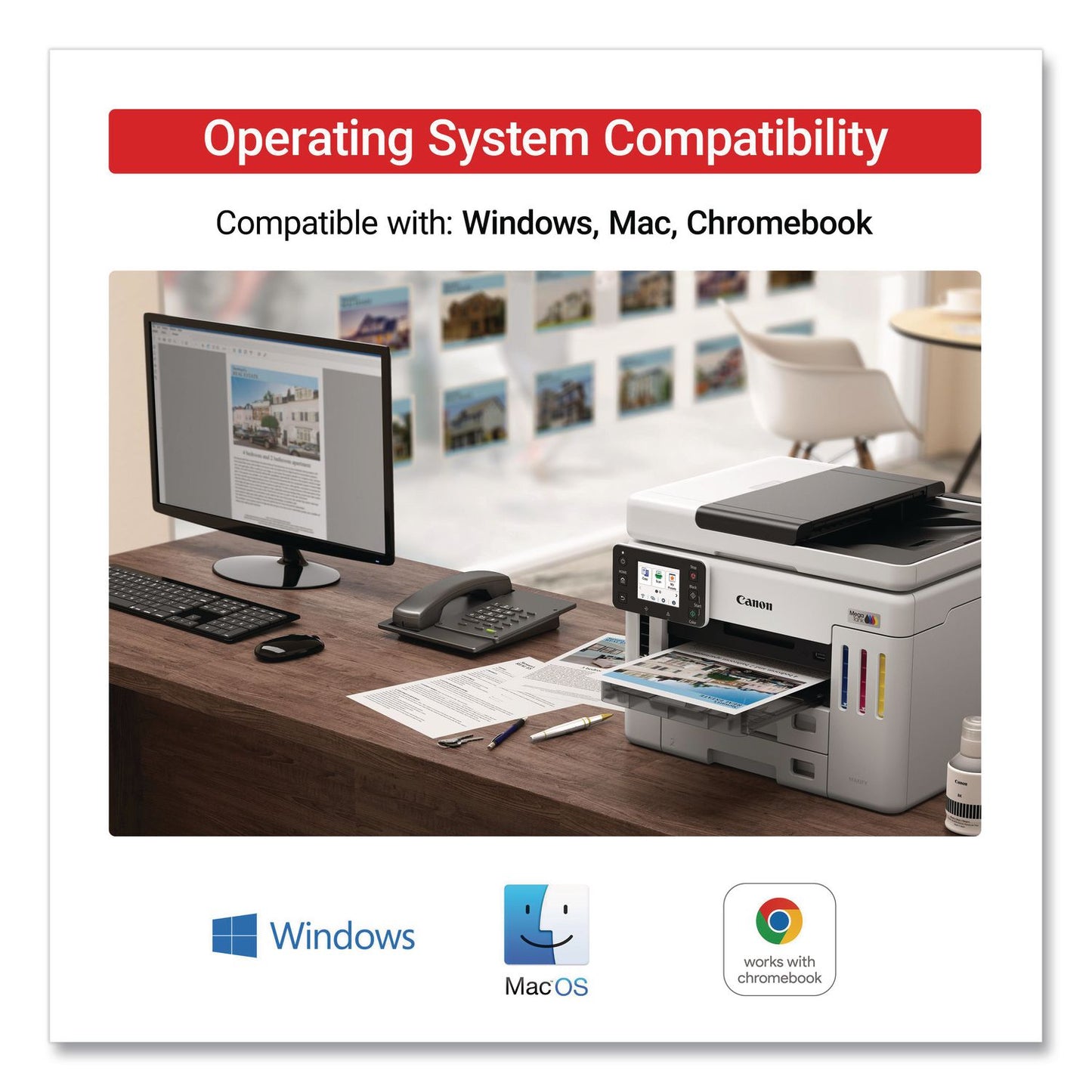 Canon® MegaTank GX7120 All-in-One Printer, Copy/Fax/Print/Scan (CNM6880C002)