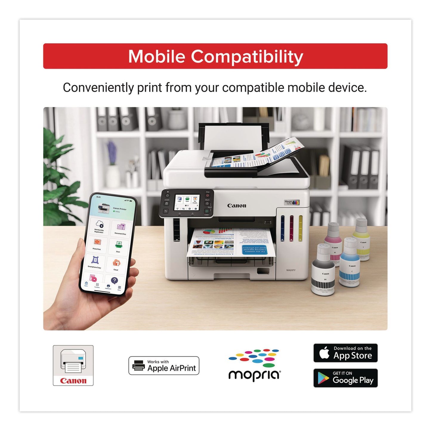 Canon® MegaTank GX7120 All-in-One Printer, Copy/Fax/Print/Scan (CNM6880C002)