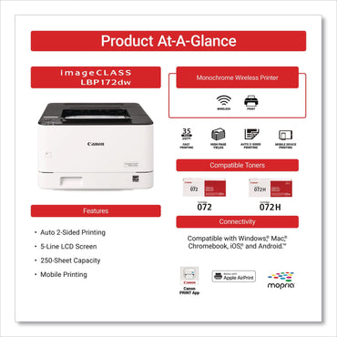 Canon® imageCLASS LBP172DW Wireless Laser Printer (CNM6353C004)