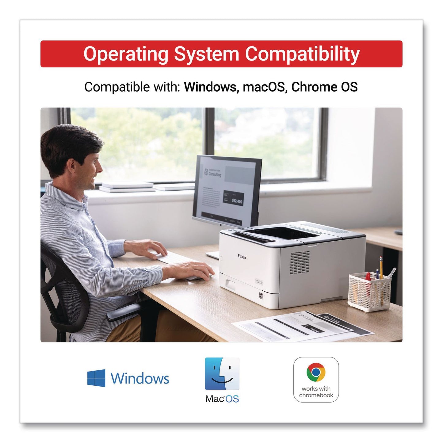 Canon® imageCLASS LBP172DW Wireless Laser Printer (CNM6353C004)